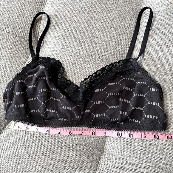 Savage X Fenty Lavender Trim Cotton Bralette Sz L - Picture 1 of 4